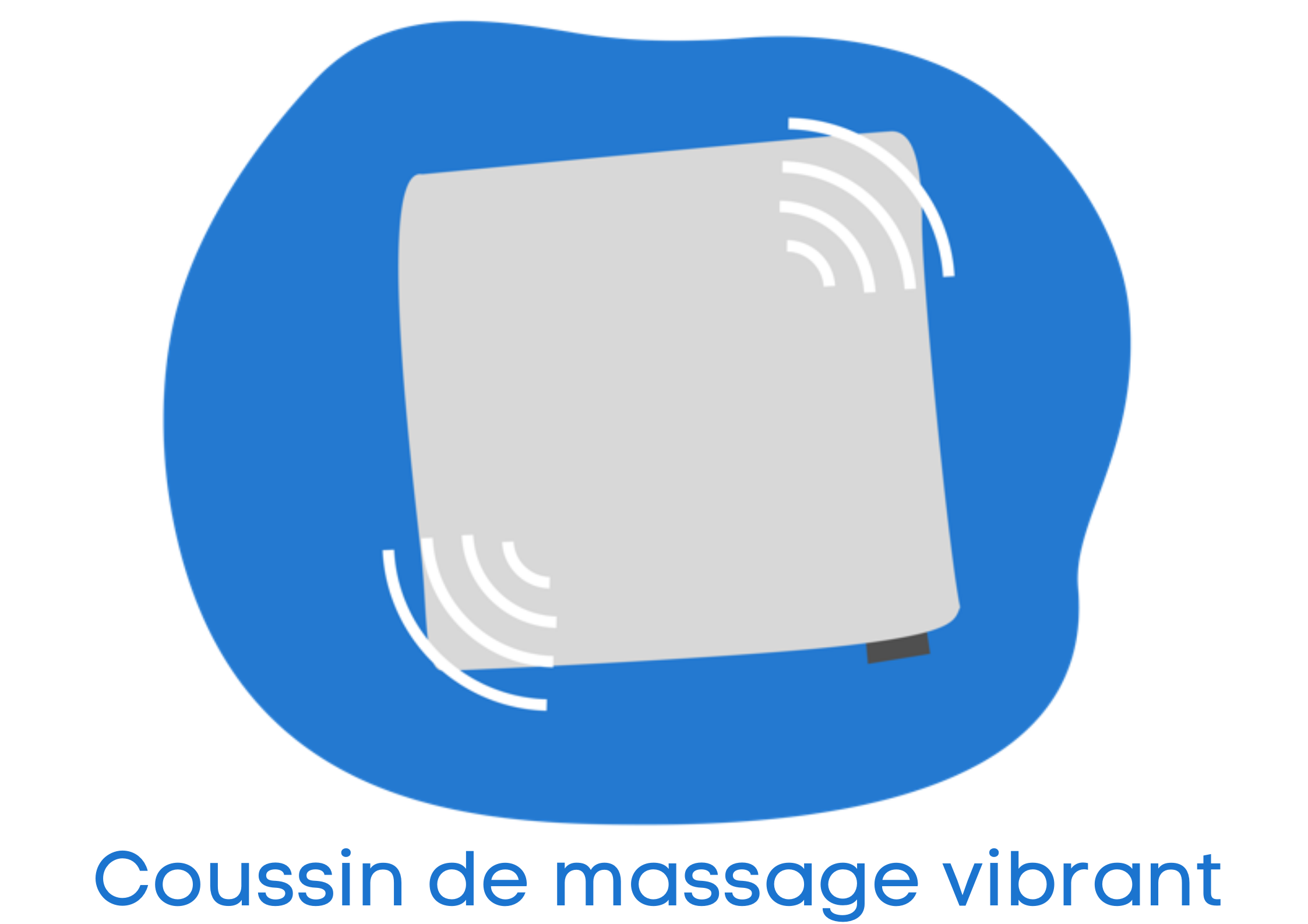 coussin de massage vibrant